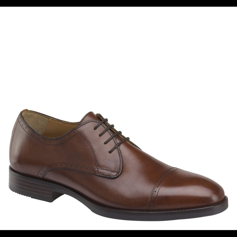 🆕 Johnston & Murphy Barton Cap Toe 11M Chestnut